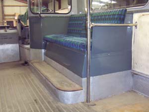 The bench-seat repainted &copy; J.Wilkins