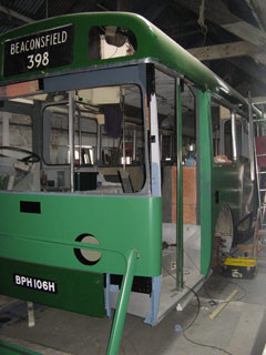 AEC Swift bodywork prep&copy; J.Wilkins