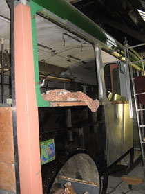 AEC Swift bodywork prep&copy; J.Wilkins