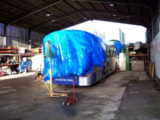 AEC Swift draughty barn &copy; J.Wilkins