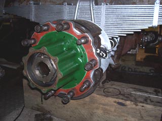 AEC Swift nearside rear hub &copy; J.Wilkins