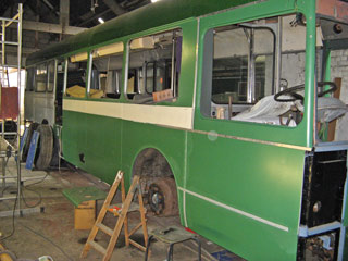 AEC Swift paintwork development &copy; J.Wilkins