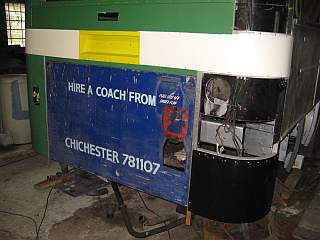 AEC Swift os rear corner rebuild &copy; J.Wilkins