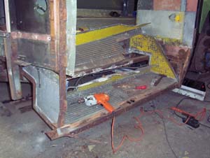 AEC Swift entrance modification &copy; J.Wilkins