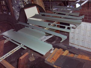 AEC Swift windscreen pan parts &copy; J.Wilkins