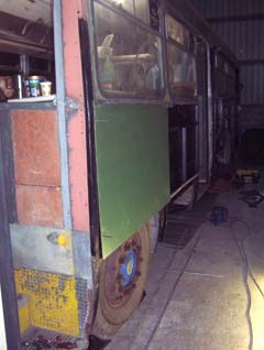 Aluminium panelling on Park Royal AEC SWift &copy; J.Wilkins